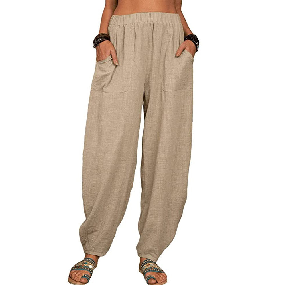 Pantaloni autunnali in lino Breezy ALOHA per uno stile e un comfort stagionale senza sforzo