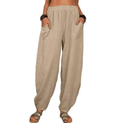Pantaloni autunnali in lino Breezy ALOHA per uno stile e un comfort stagionale senza sforzo