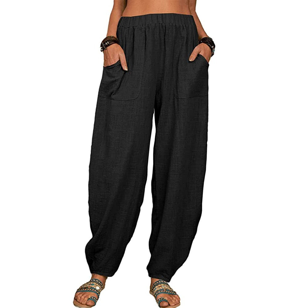Pantaloni autunnali in lino Breezy ALOHA per uno stile e un comfort stagionale senza sforzo