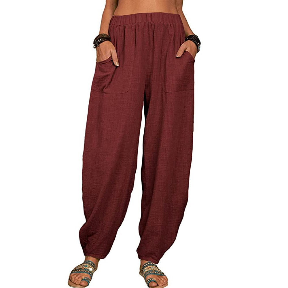 Pantaloni autunnali in lino Breezy ALOHA per uno stile e un comfort stagionale senza sforzo