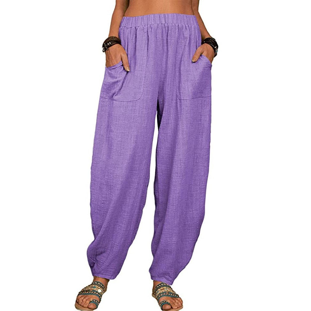 Pantaloni autunnali in lino Breezy ALOHA per uno stile e un comfort stagionale senza sforzo