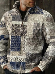 Kaiser | Herenzomerjas met patchworkdesign