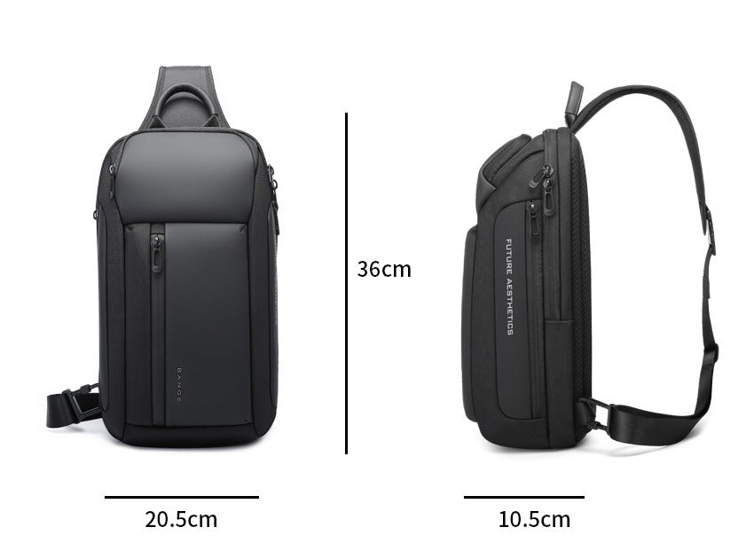 Sac à dos pour ordinateur portable BANGE Intelligent Affaires, étanche, adapté aux ordinateurs portables de 15,6 à 17,3 pouces avec port de recharge USB 3.0 pour hommes et femmes