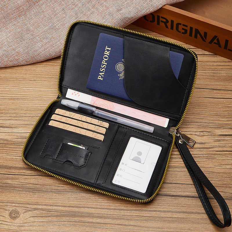 Meilani | Cartera para pasaporte con bloqueo RFID