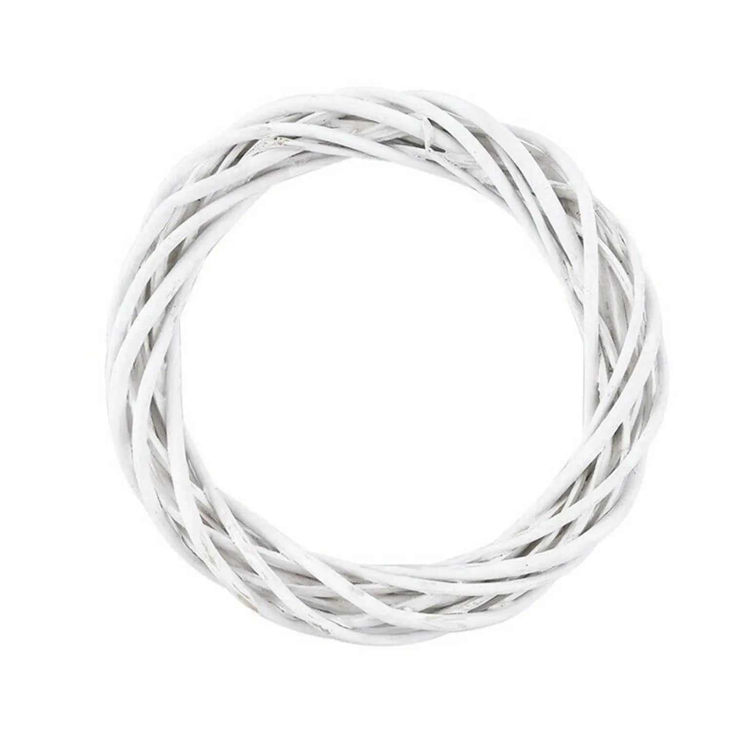 White Wonder | Ghirlanda di rattan fatta a mano per decorare la porta di Natale 5