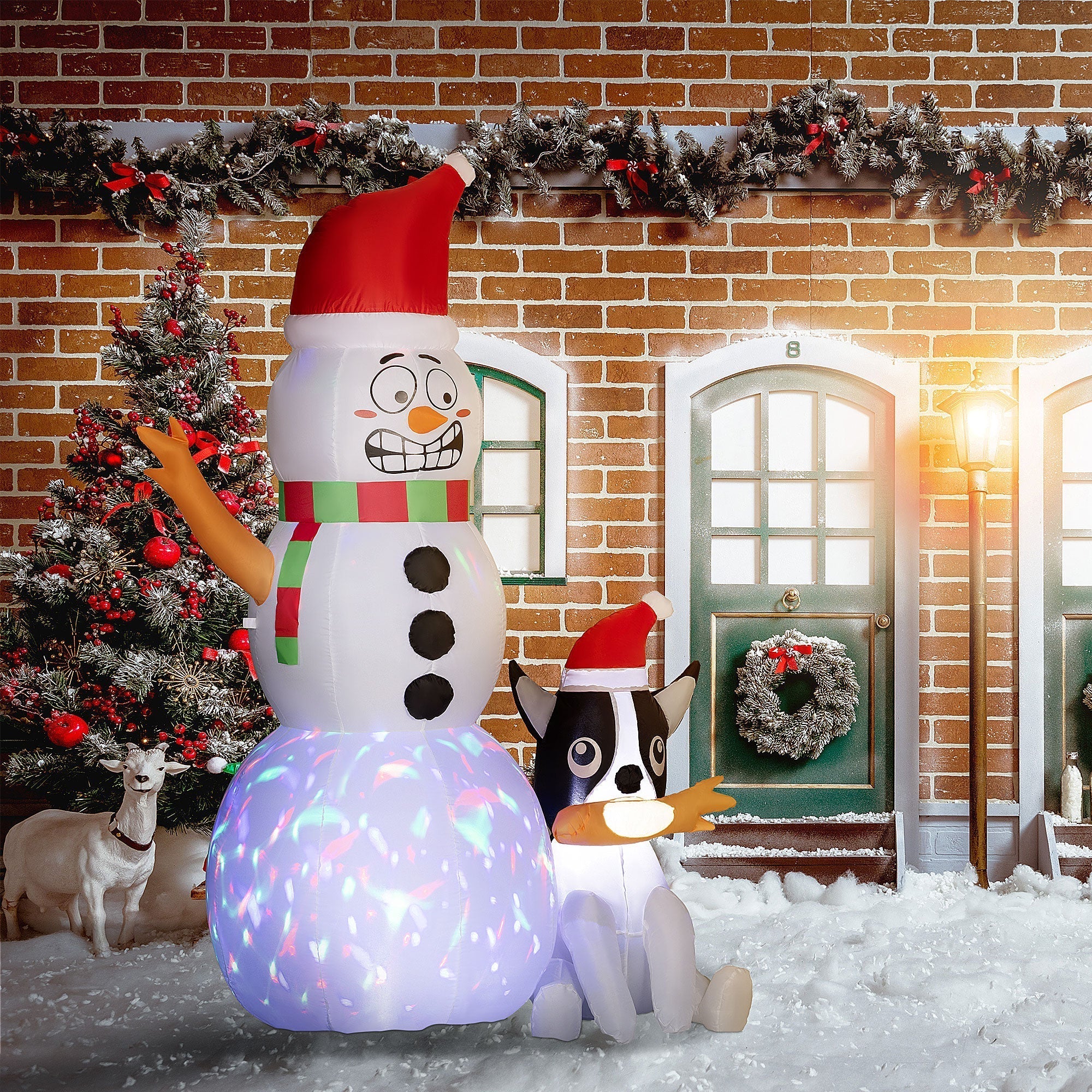 WinterPals – Decorazione natalizia gonfiabile per il giardino con luci LED 1