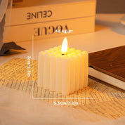WinterShine – Elegante candela a LED in vetro smerigliato con design a palla di neve 1
