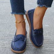 Women shoes Soft Leather Slip on Walking Loafers Shoes 0