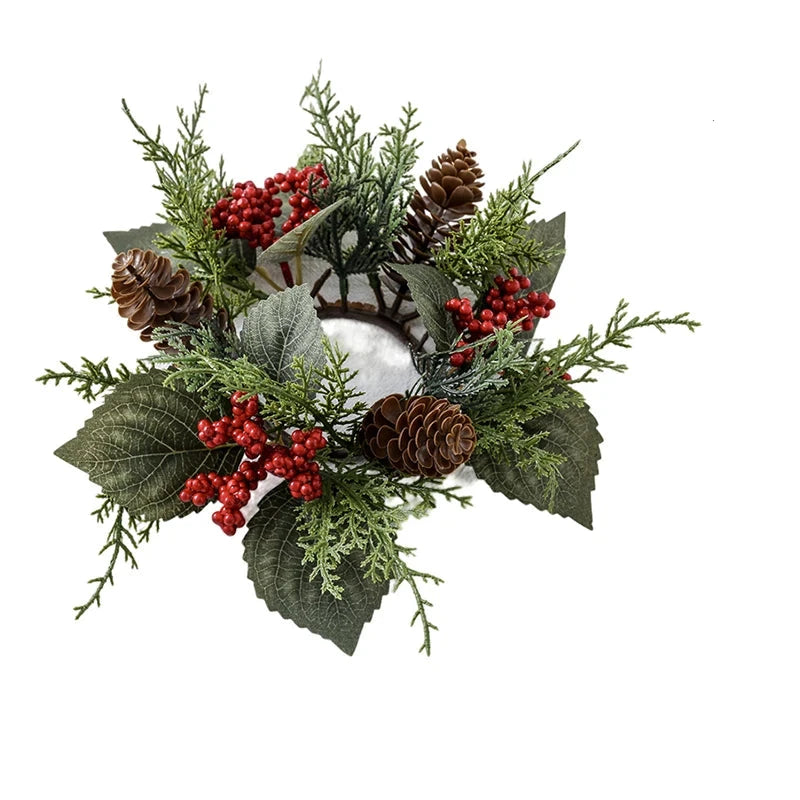 WreathElegance | Centrotavola portacandele per decorazioni natalizie 0