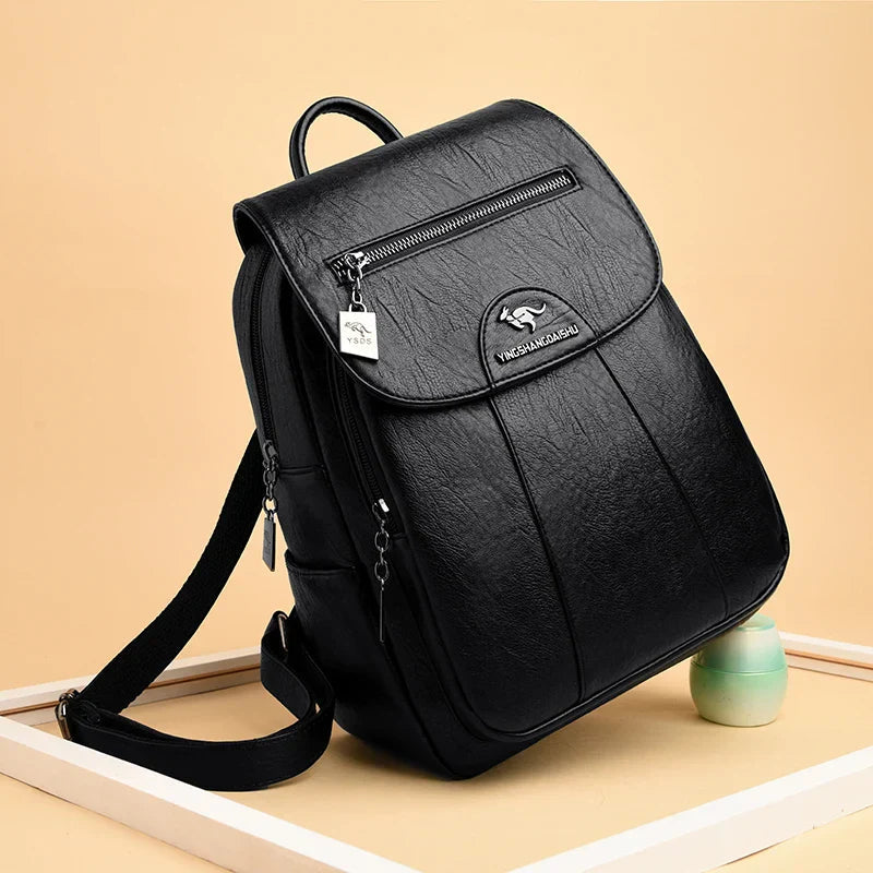 Zaino antifurto versatile da donna, grande capacità, tessuto resistente 0