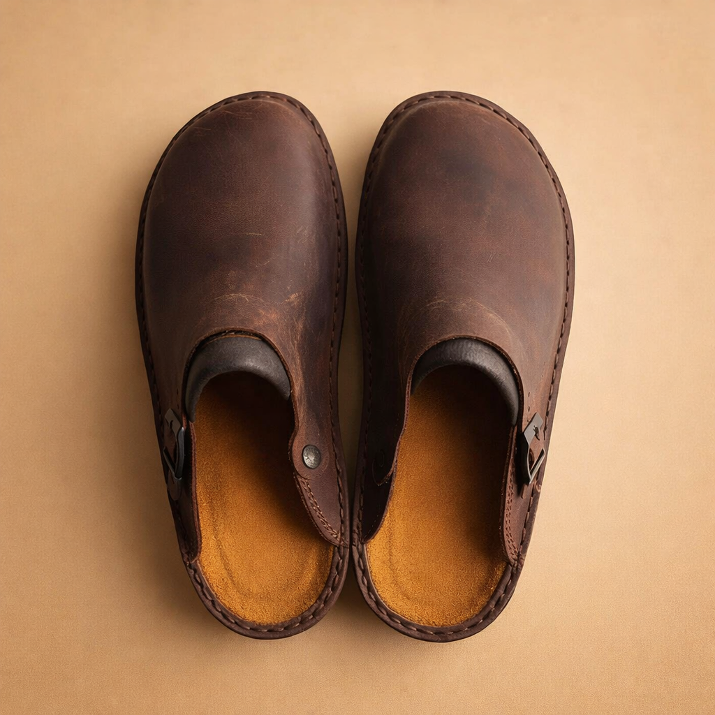 Paolo | Sandalias Clog Ajustables de Comodidad para Hombre
