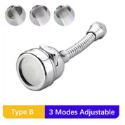 Doccia a mano regolabile in acciaio inox, 3 modalità di spruzzo, tipo B. Design moderno, alta pressione, risparmio idrico, facile installazione.