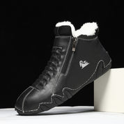 Frieda | Botines de invierno forrados para mujer de polipiel con cremallera