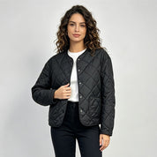 Maria | Chaqueta acolchada de entretiempo para mujer con cuello mao
