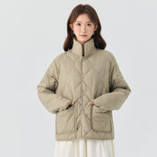 Maria | Chaqueta acolchada de entretiempo para mujer con cuello mao