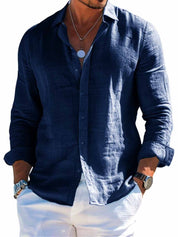 Camicia Uomo Elegante Casual con Colletto Aperto - Stile Versatile e Comfort Incredibile