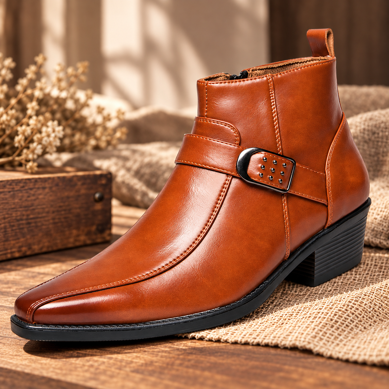 Felix Men's Leather Boots | Vintage Style