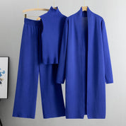Emilia | 3-teiliges Loungewear-Set für Damen aus Strick mit langem Cardigan