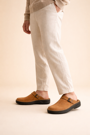 Paolo | Sandalias Clog Ajustables de Comodidad para Hombre