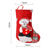 FestiveCharm | Juego de calcetas rojas de Navidad para adornos festivos