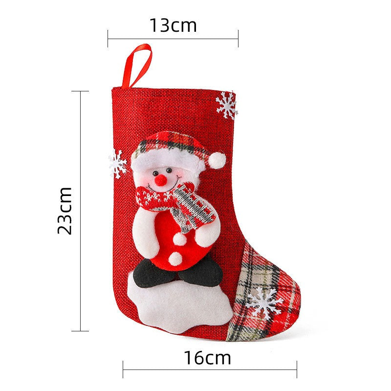 FestiveCharm | Juego de calcetas rojas de Navidad para adornos festivos