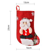 FestiveCharm | Juego de calcetas rojas de Navidad para adornos festivos