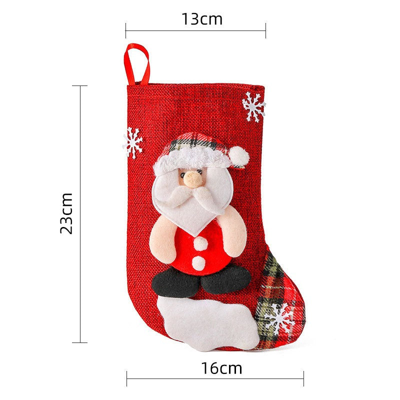 FestiveCharm | Juego de calcetas rojas de Navidad para adornos festivos